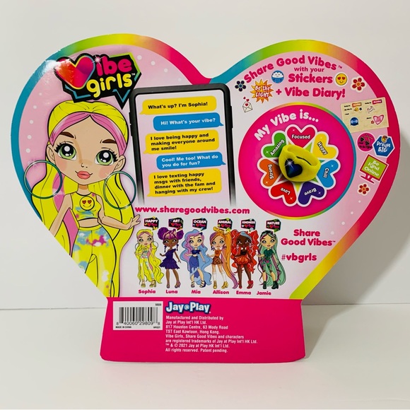 🆕 Vibe Girls 8 Inch Sophia Happy Vibe Doll & Accessories - Picture 9 of 9
